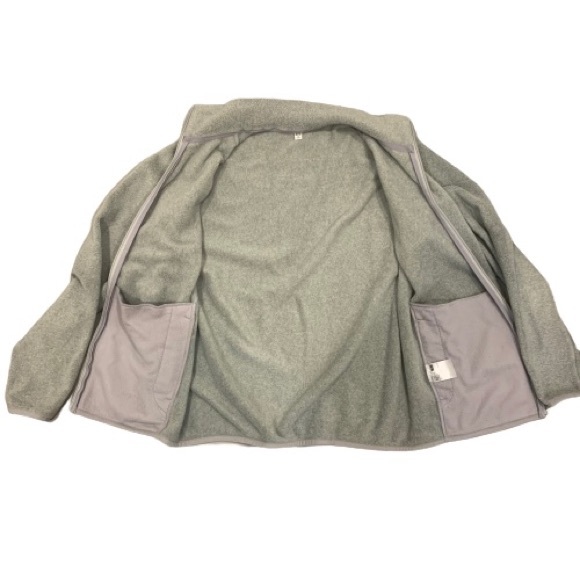 Uniqlo Fleece Jacket Light Gray Size M - Picture 3 of 6